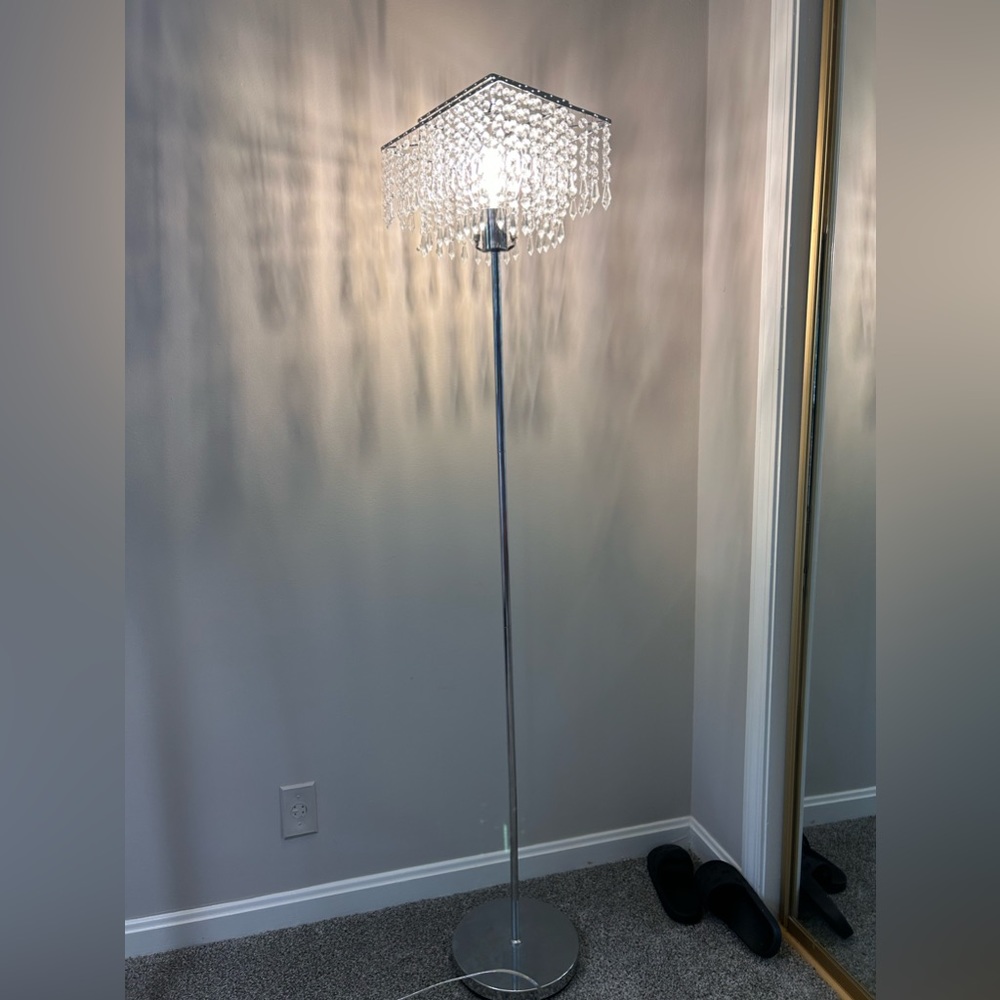 Silver Glam Lamp